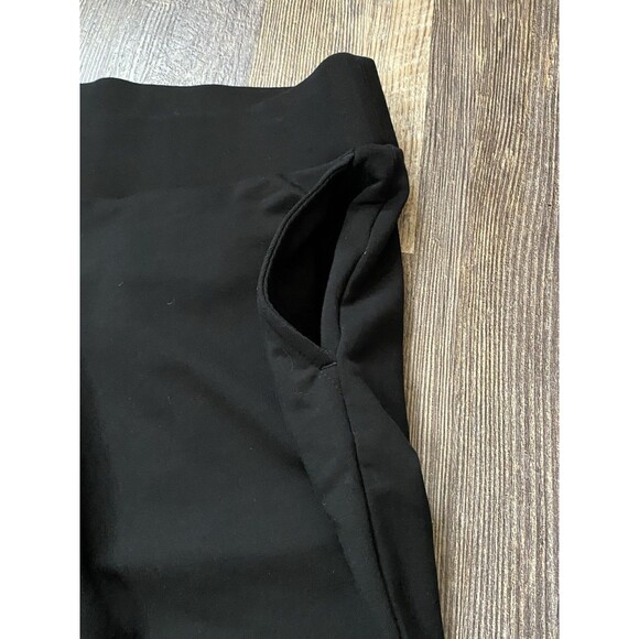 J Jill Pure Jill Affinity French Terry Slim Crop Pants Medium Black Pockets - Picture 3 of 7